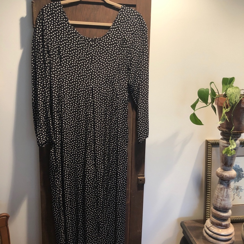 Vintage Rayon Wide Leg Jumpsuit